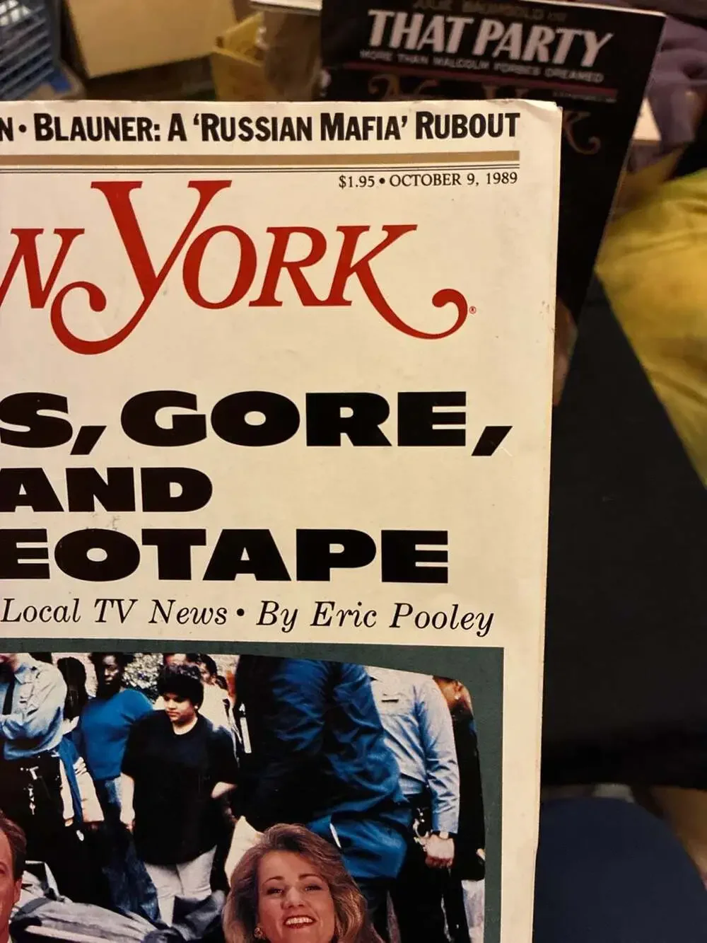New York Magazine October 9, 1989 - Grins, Gore, and Videotape